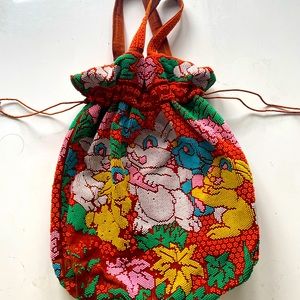 Vintage purse with bunnies
